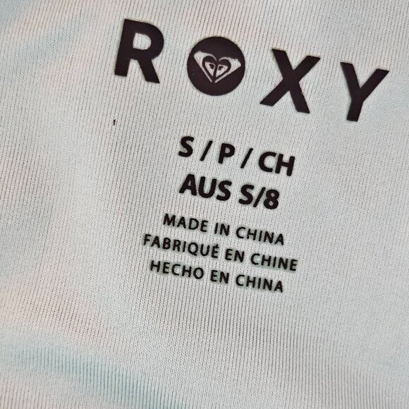 NEW Roxy Standard Beach Classics Hi-Leg Bikini Bottom Small Aqua - Picture 7 of 11